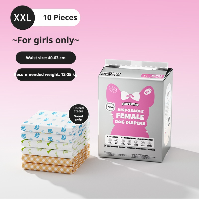 Dog Diapers & Sanitary Pants – Male/Female Pet Diapers, Pee Pads & Heat Period Panties